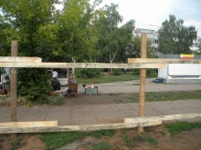 В 45 комплексе Набережных Челнов вместо продуктовых ларьков начинают строить магазин